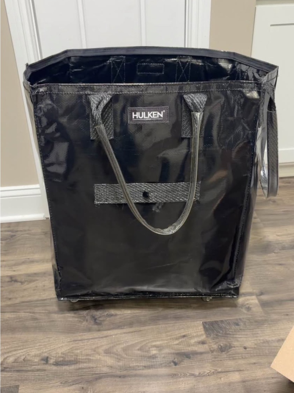 Hulken Black Utility Tote Bag - Heavy Duty Home Organizer